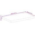 Miniatyrbillede 9 af 9: vidaXL bordplade 40x30x3,8 cm naturlig kant massivt mangotræ