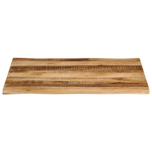 vidaXL Bordsskiva 100x80x2,5 cm levande kant massivt grovt mangoträ