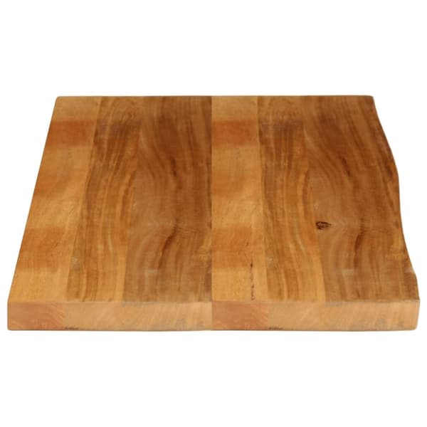 vidaXL bordplade 100x60x2,5 cm naturlig kant massivt mangotræ