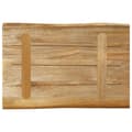 Miniatyrbillede 5 af 9: vidaXL bordplade 60x40x2,5 cm naturlig kant massivt ru mangotræ