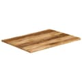 Miniatyrbillede 2 af 9: vidaXL bordplade 90x80x2,5 cm naturlig kant massivt ru mangotræ