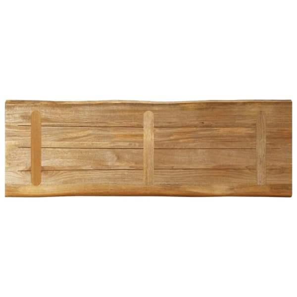 vidaXL Bordplate naturlig kant 110x40x2,5 cm grovt heltre mangotre