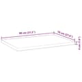 Miniatyrbilde 10 av 10: vidaXL Bordplate rektangulær 80x70x4 cm heltre akasie