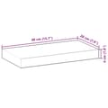 Miniatyrbilde 10 av 10: vidaXL Bordplate 40x20x4 cm rektangulær heltre akasie
