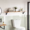 Miniatyrbilde 2 av 10: vidaXL Bordplate rektangulær 120x30x2 cm heltre akasie