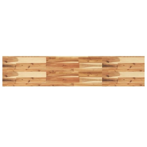 vidaXL Bordplate 120x30x4 cm rektangulær heltre akasie