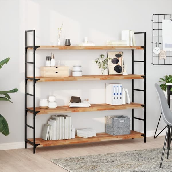 vidaXL Bordplate 120x30x4 cm rektangulær heltre akasie