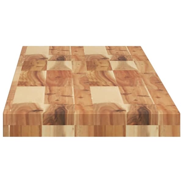 vidaXL Bordplate 120x30x4 cm rektangulær heltre akasie