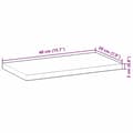 Miniatyrbilde 10 av 10: vidaXL Bordplate 40x20x2 cm rektangulær heltre akasie