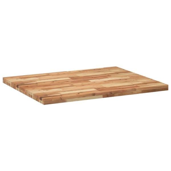 vidaXL Bordsskiva rektangulär 100x80x4 cm massivt akaciaträ