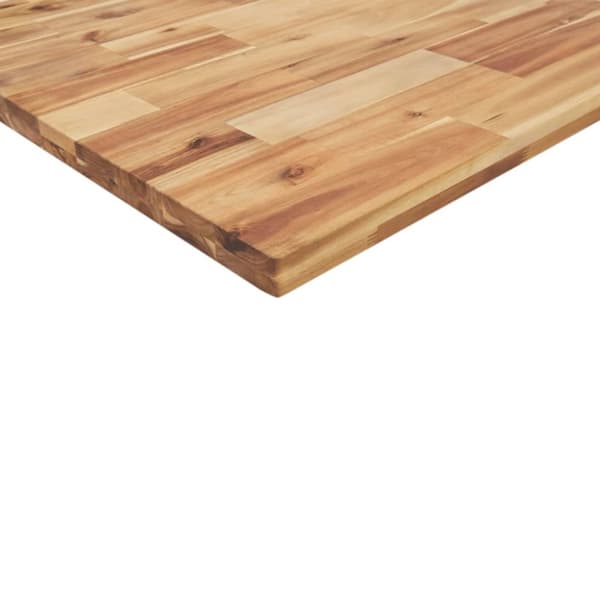 vidaXL Bordsskiva rektangulär 100x80x4 cm massivt akaciaträ