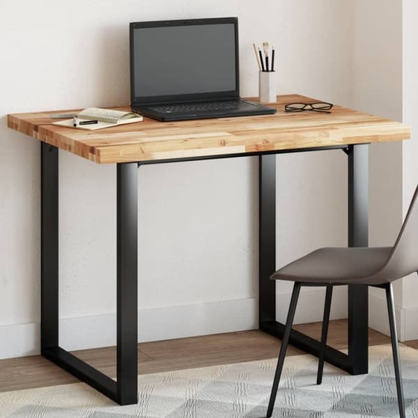 vidaXL Pöytälevy suorakaide 100x80x4 cm täysi akasiapuu