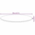 Miniatyrbilde 10 av 10: vidaXL Bordplate rund Ø80x2 cm heltre akasie