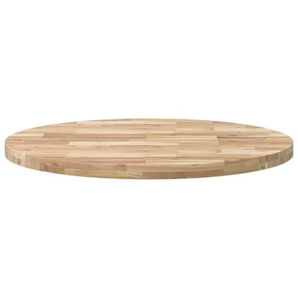 vidaXL Bordplate rund Ø90x4 cm heltre akasie