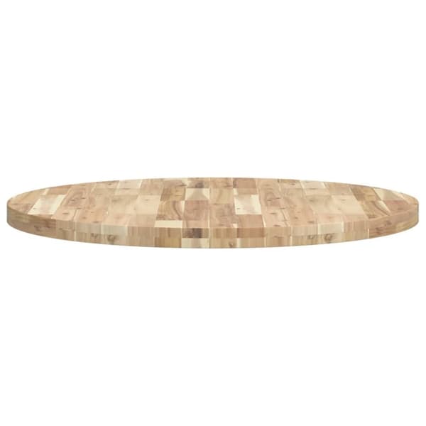 vidaXL Bordplate rund Ø90x4 cm heltre akasie
