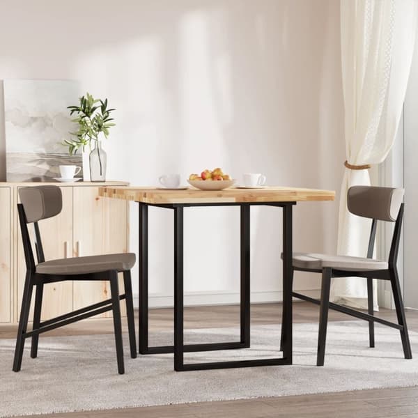 vidaXL Bordplate firkantet 80x80x4 cm heltre akasie