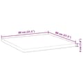 Miniatyrbilde 10 av 10: vidaXL Bordplate firkantet 80x80x4 cm heltre akasie