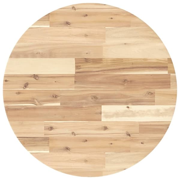 vidaXL Bordplate rund Ø60x4 cm heltre akasie
