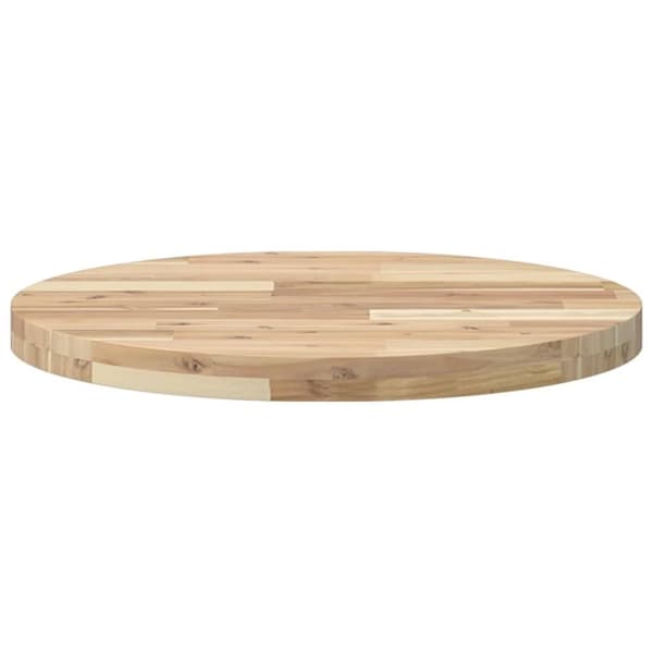 vidaXL bordplade Ø60x4 cm rund massivt akacietræ