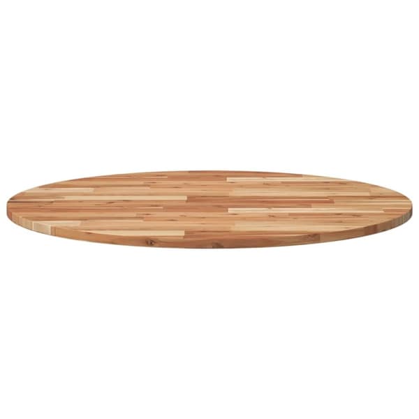 vidaXL bordplade Ø90x2 cm rund massivt akacietræ