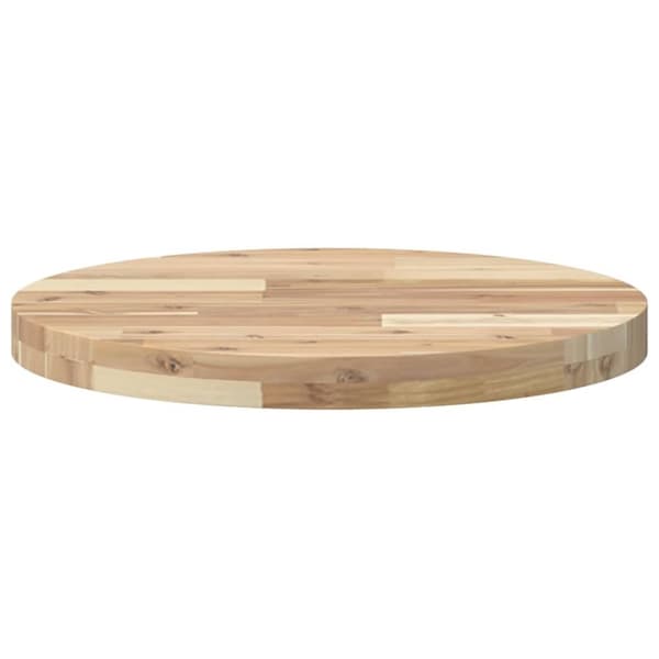 vidaXL bordplade Ø50x4 cm rund massivt akacietræ