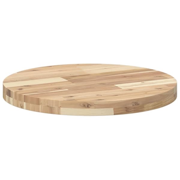 vidaXL bordplade Ø50x4 cm rund massivt akacietræ