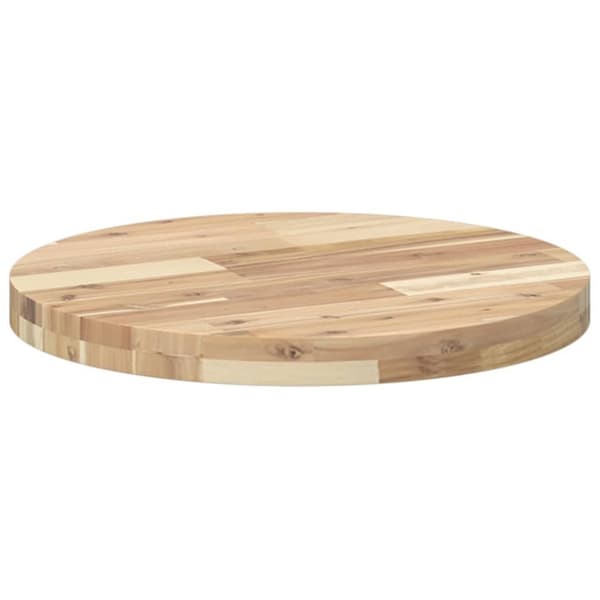 vidaXL bordplade Ø50x4 cm rund massivt akacietræ