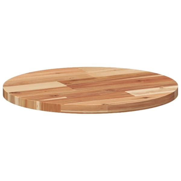 vidaXL bordplade Ø40x2 cm rund massivt akacietræ