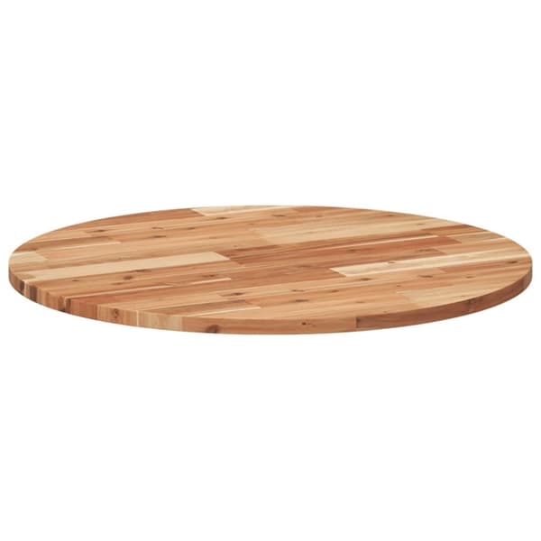 vidaXL bordplade Ø70x2 cm rund massivt akacietræ