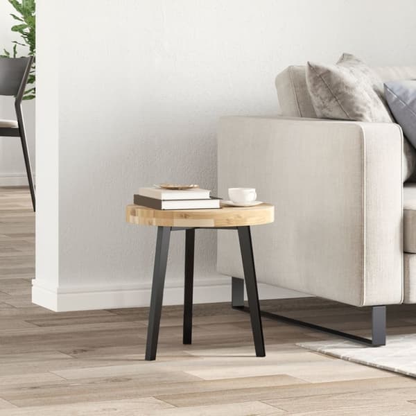 vidaXL bordplade Ø40x4 cm rund massivt akacietræ