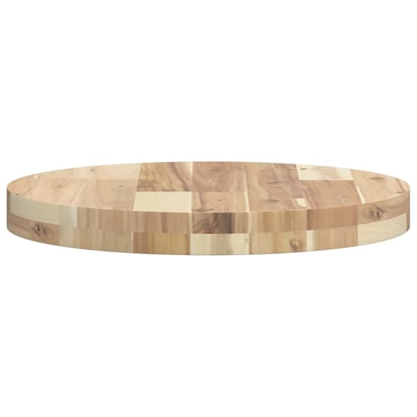 vidaXL bordplade Ø40x4 cm rund massivt akacietræ