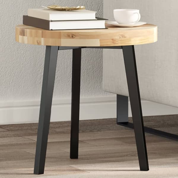 vidaXL bordplade Ø40x4 cm rund massivt akacietræ