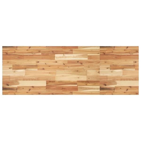 vidaXL bordplade 120x50x2 cm rektangulær massivt akacietræ