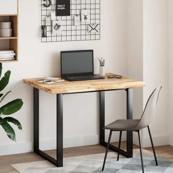 vidaXL Pöytälevy suorakaide 100x80x4 cm täysi akasiapuu