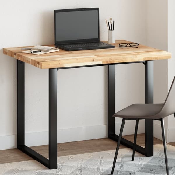 vidaXL Pöytälevy suorakaide 100x80x4 cm täysi akasiapuu