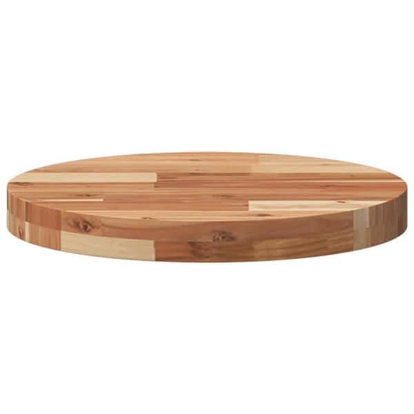 vidaXL Bordsskiva rund Ø40x4 cm massivt akaciaträ