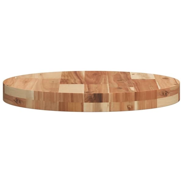 vidaXL Bordsskiva rund Ø40x4 cm massivt akaciaträ