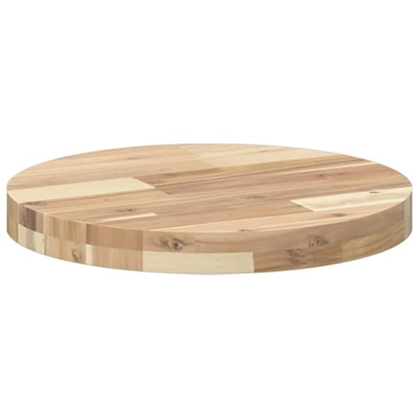 vidaXL Bordsskiva rund Ø40x4 cm massivt akaciaträ