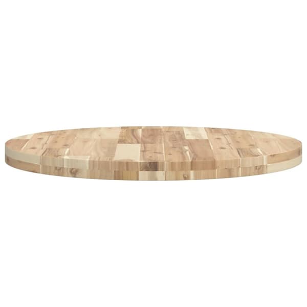 vidaXL Bordplate rund Ø70x4 cm heltre akasie