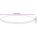 Miniatyrbilde 10 av 10: vidaXL Bordplate rund Ø60x2 cm heltre akasie
