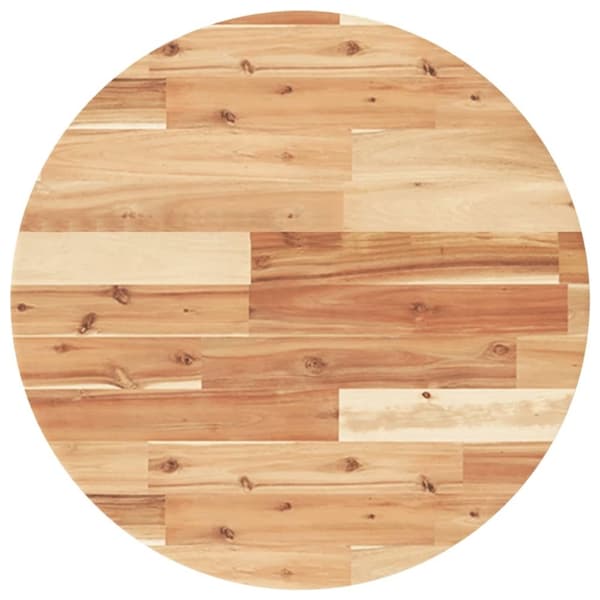 vidaXL Bordplate rund Ø60x2 cm heltre akasie