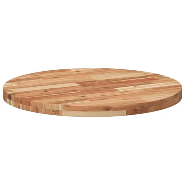 vidaXL Bordsskiva rund Ø70x4 cm massivt akaciaträ