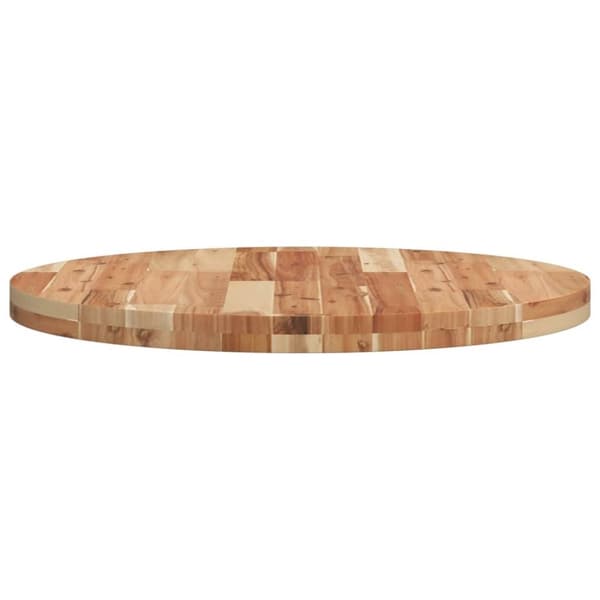 vidaXL Bordsskiva rund Ø70x4 cm massivt akaciaträ