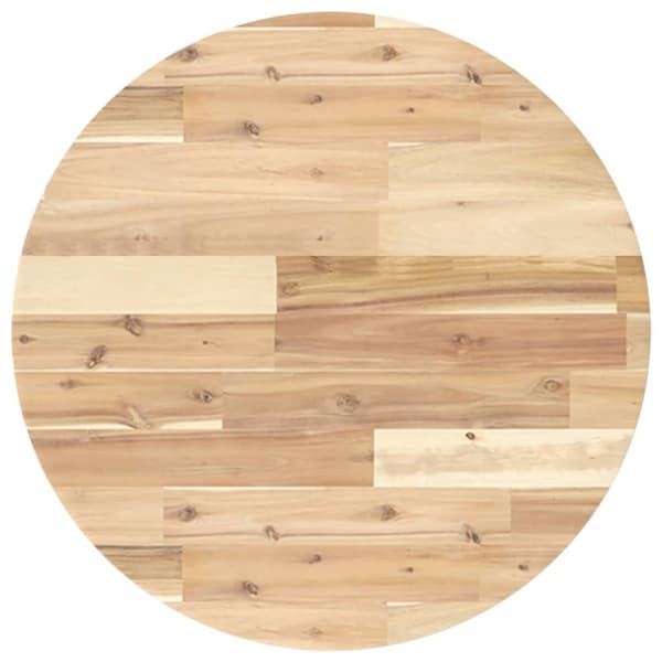 vidaXL Bordplate rund Ø60x2 cm heltre akasie