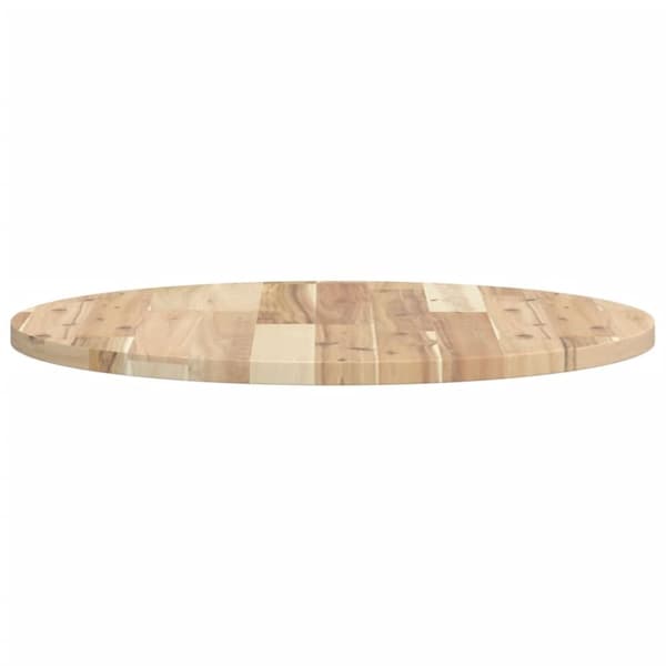 vidaXL Bordplate rund Ø60x2 cm heltre akasie