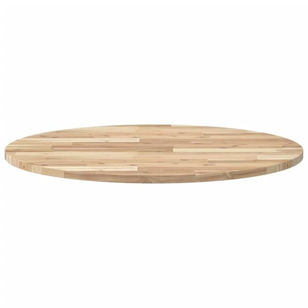 vidaXL Bordsskiva rund Ø80x2 cm massivt akaciaträ