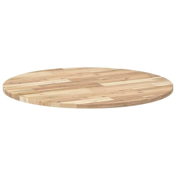 vidaXL Bordsskiva rund Ø80x2 cm massivt akaciaträ