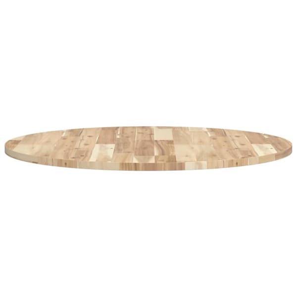 vidaXL Bordsskiva rund Ø80x2 cm massivt akaciaträ