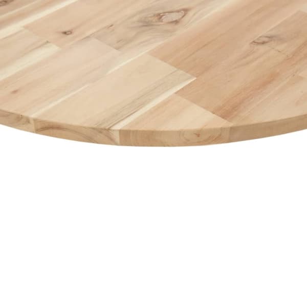 vidaXL Bordsskiva rund Ø80x2 cm massivt akaciaträ
