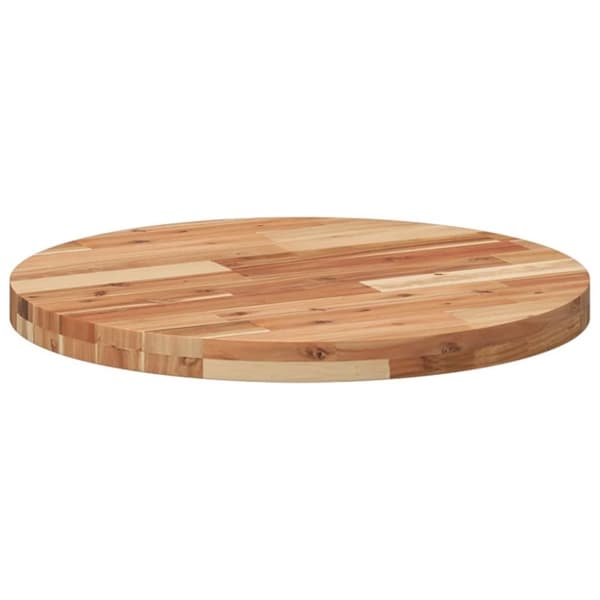 vidaXL Bordsskiva rund Ø60x4 cm massivt akaciaträ